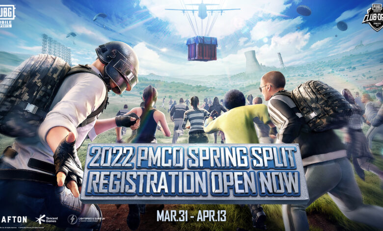 PMCO 2022-Spring registeration esports middle east تسجيل بطولة ببجي ايسبورتس ميدل ايست