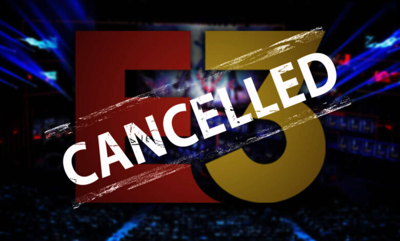 e3 2022 cancelled esports middle east ايسبورتس اي ثري